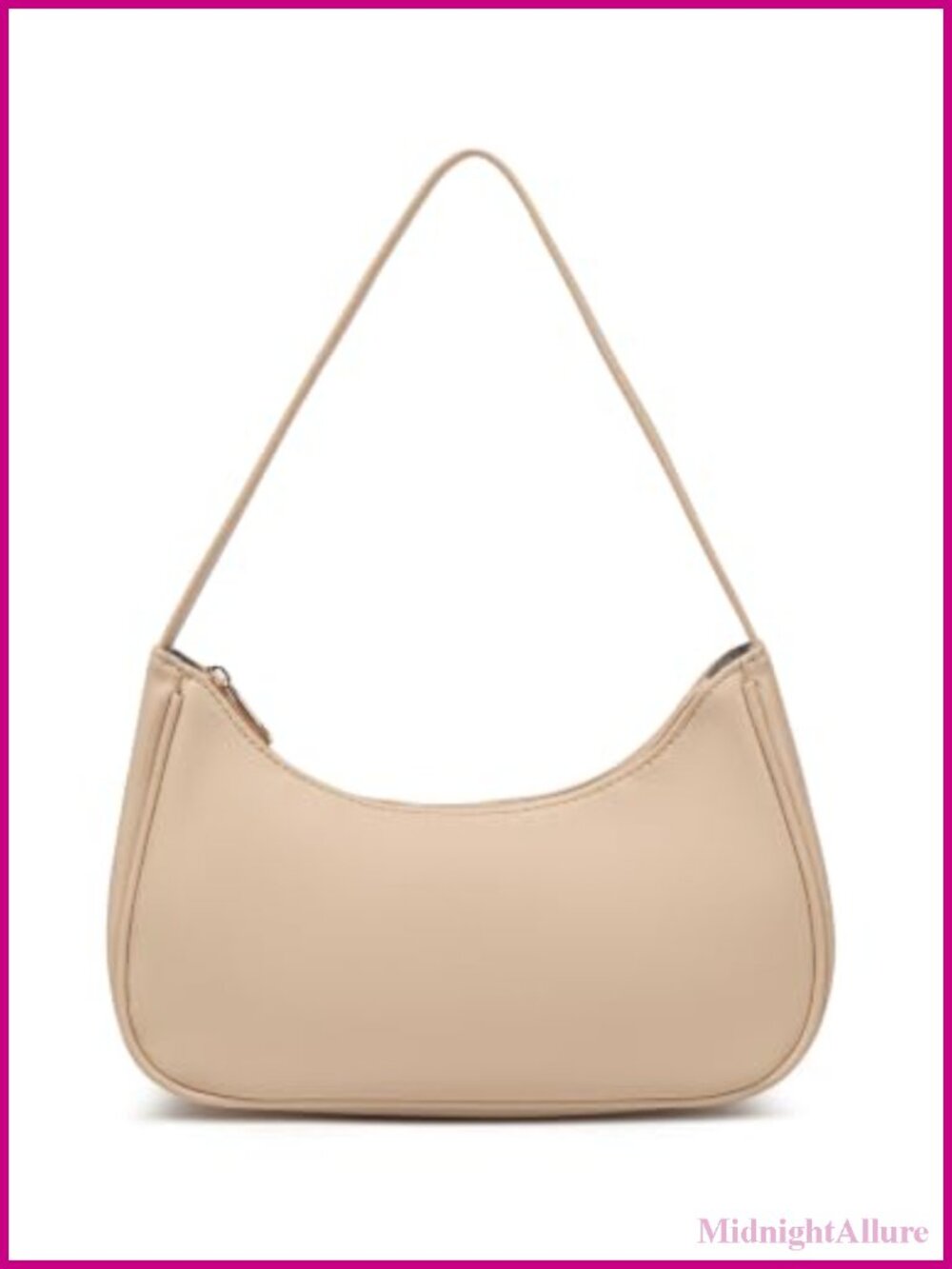 Vegan Leather Hobo Shoulder Bag Sling Tote Retro Clutch Purse Zipper